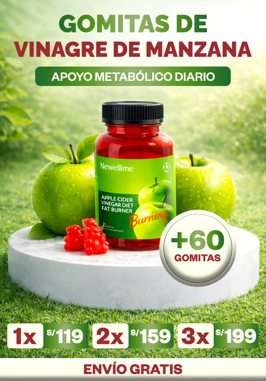 Apple Cider Vinegar B12 Gummies – Energía + Salud Digestiva en Gomitas