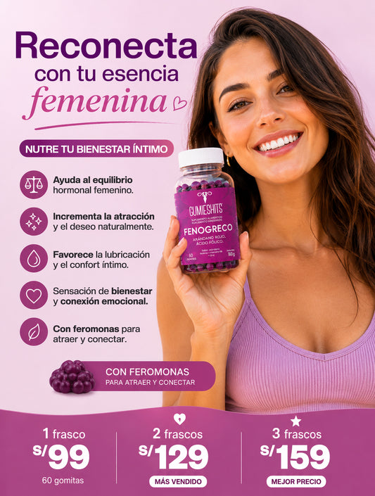 FemGlow Gummies – Gomitas de Fenogreco para Bienestar Femenino