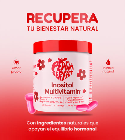 Peach Perfect Inositol Multivitamin – Equilibrio Hormonal Natural 🌸