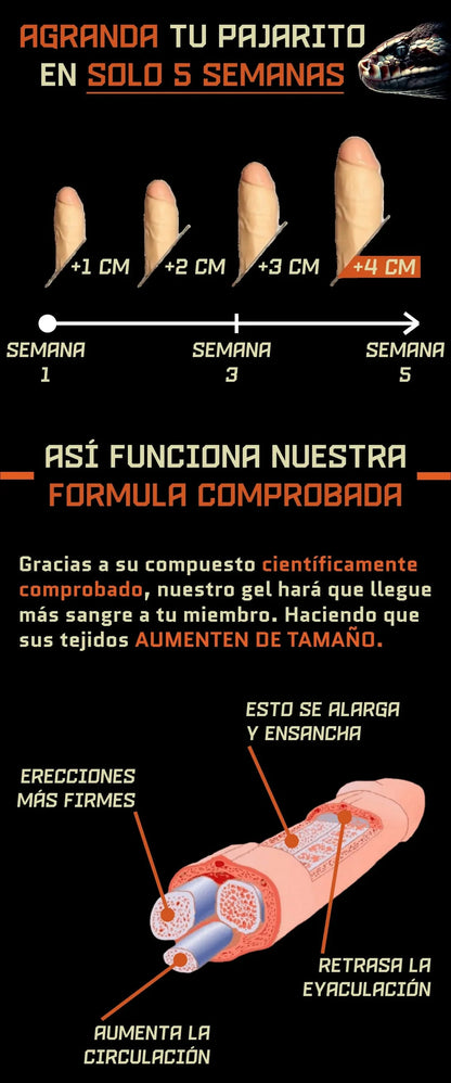 Python Gel - Para el Miembro Masculino 100% Efectivo